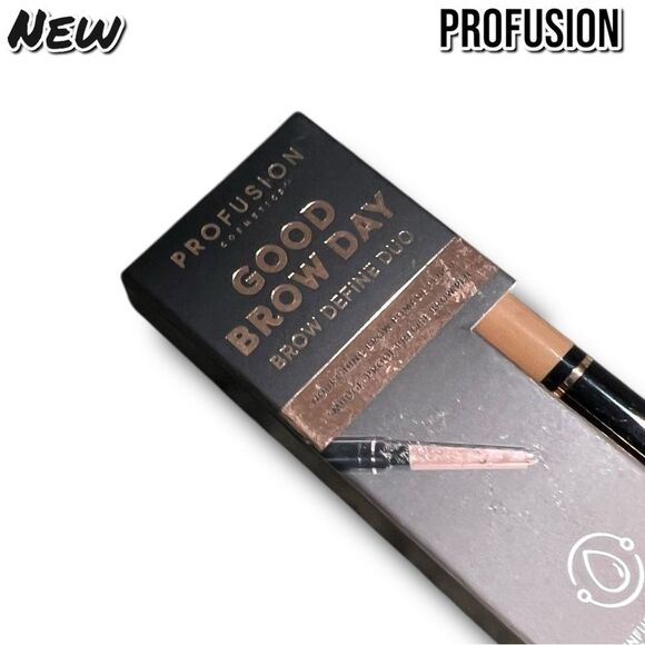 New NIB Profusion Good Brow Day Brow Define Duo – Taupe - Picture 6 of 8